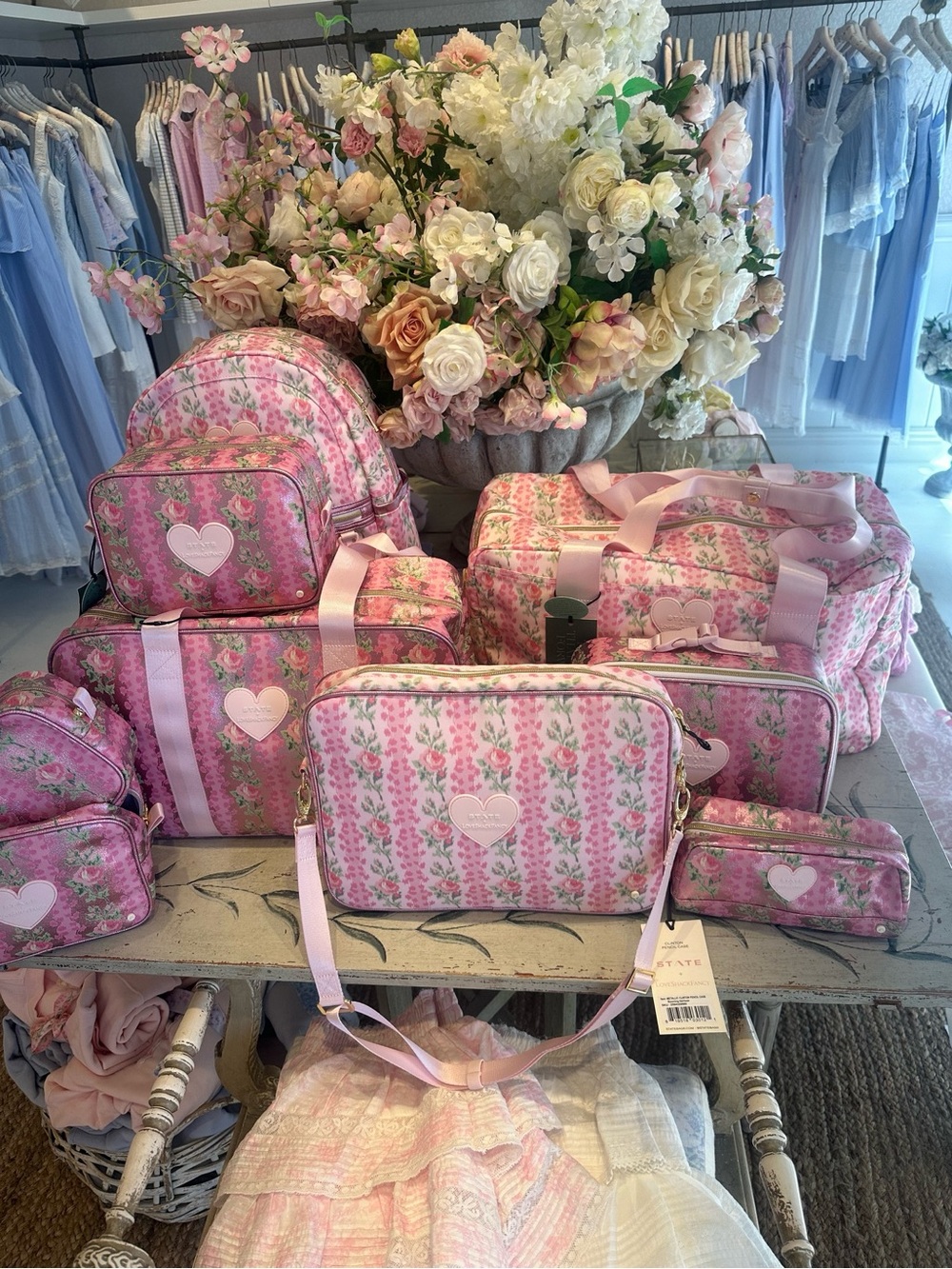 🌸LOVESHACKFANCY🌸STATE WEEKENDER BAG BLOOMING HEIRLOOM